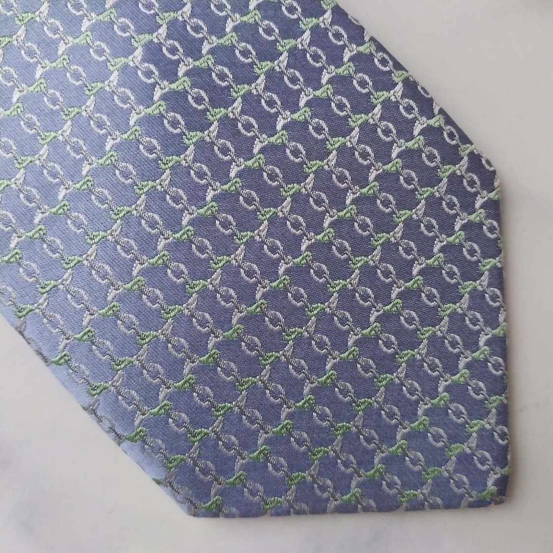 아쿠아스큐텀 실크 마이크로 기하 넥타이 9.2cm A+등급 K1793
 상품이미지8