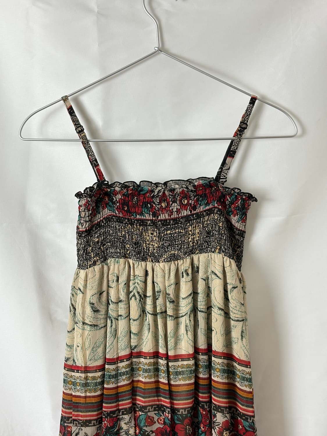 오리엔탈 플라워 스모크 뷔스티에 원피스 상품이미지7