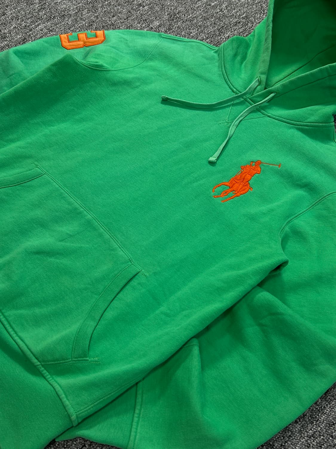 폴로 랄프로렌 그린 빅포니 후드티 M  상품이미지3
