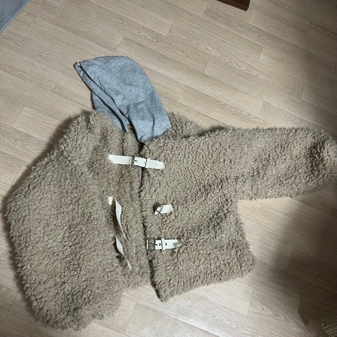 빈티지 뽀글이 후드자켓 상품이미지1