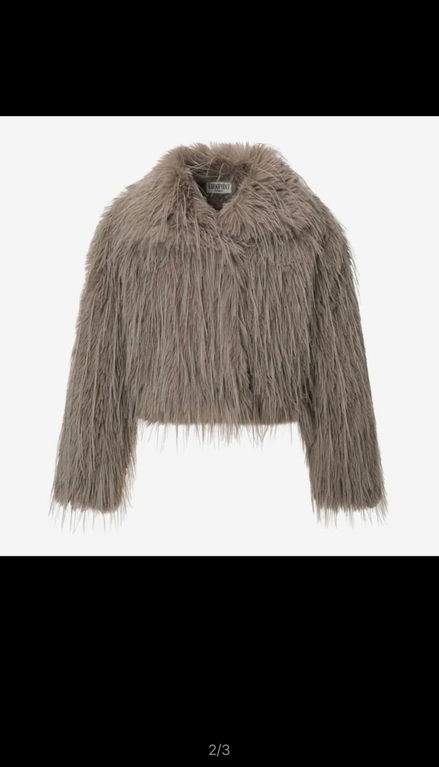 카키포인트 Shaggy Fur Jacket (brown) 상품이미지2