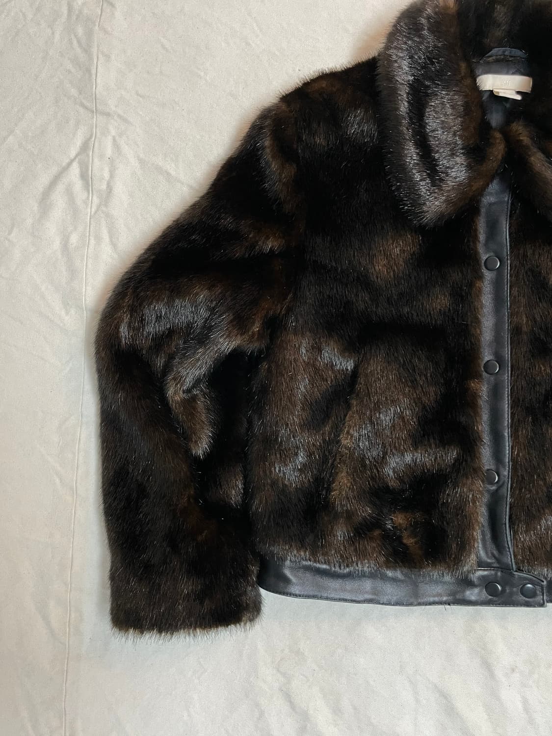 H&M 페이크퍼 코트  상품이미지3