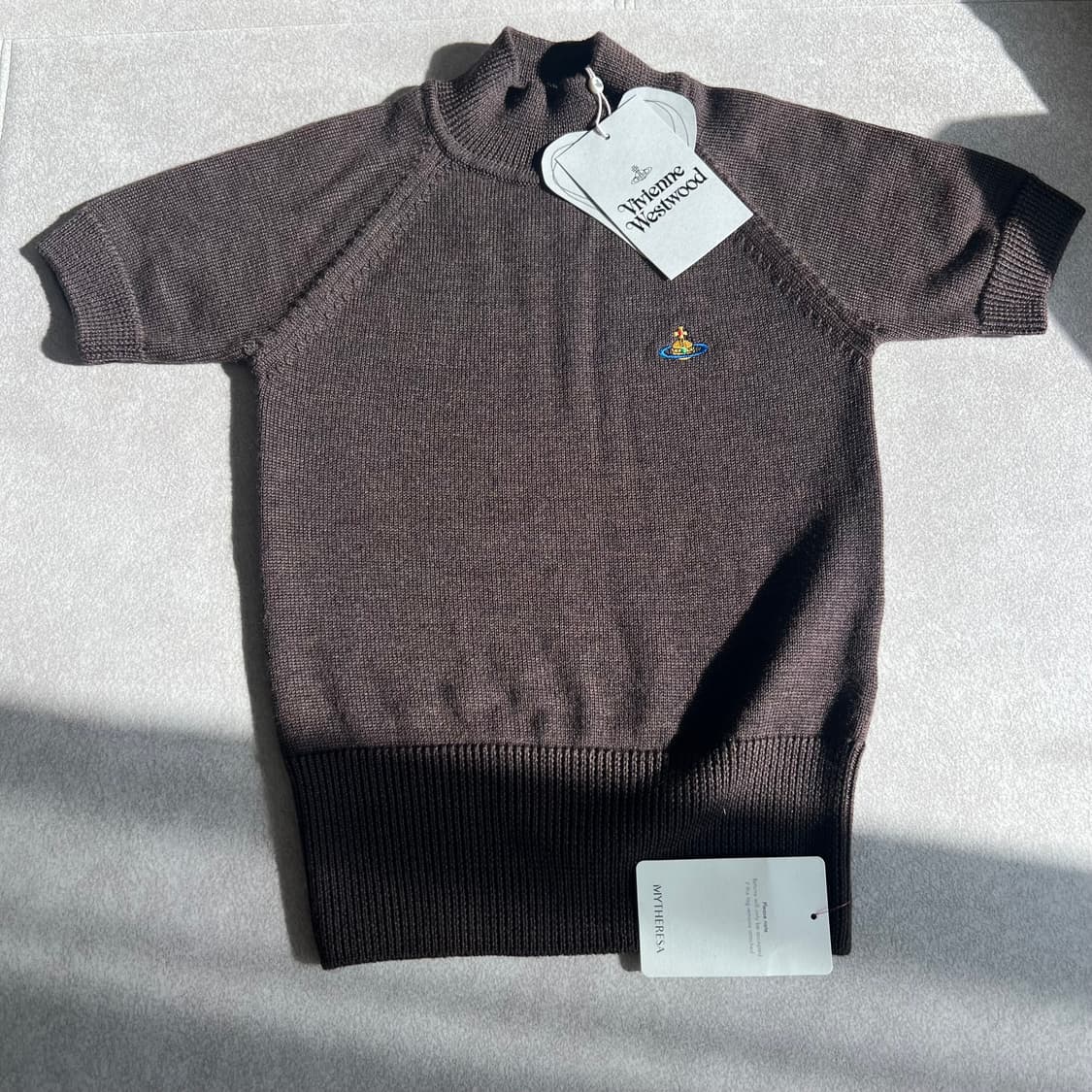 비비안웨스트우드 베아 터틀넥 반팔 니트 마이테레사 택째 새상품 상품이미지9