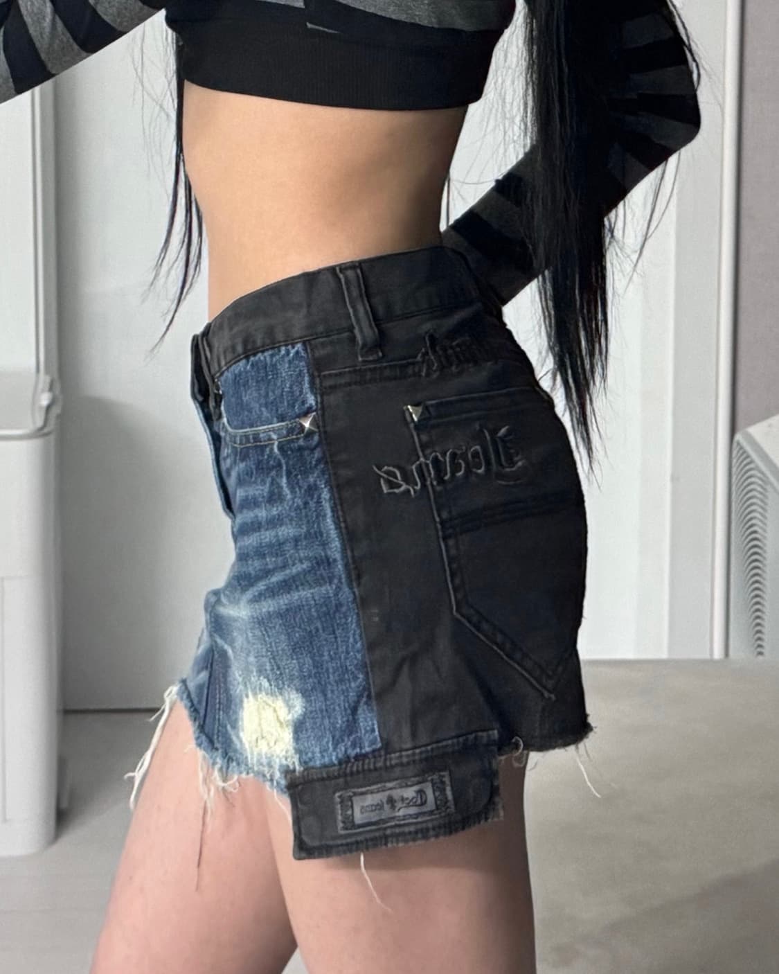 ༒ Back & Side point mini skirt 상품이미지2