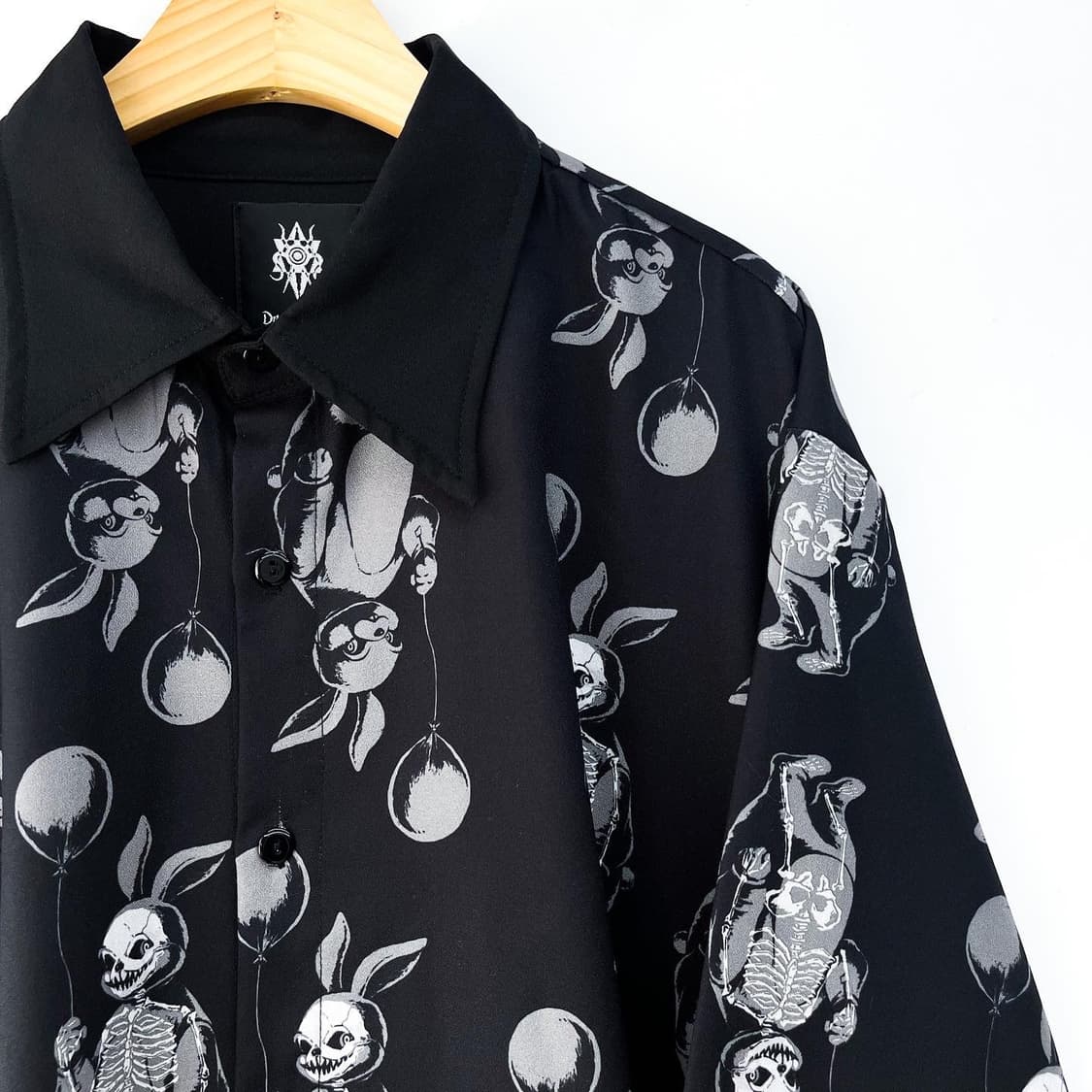 드럭 허니 제팬 스컬 래빗 펑크 셔츠 상품이미지3