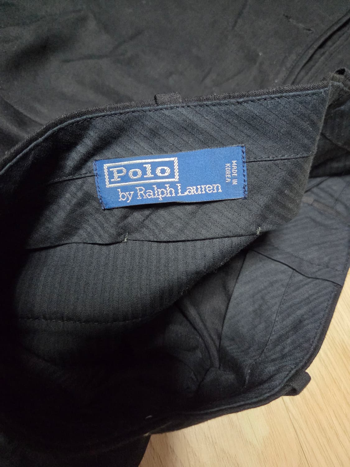 (미착용)POLO RALPH LAUREN 블랙 린넨 슬랙스 팬츠 상품이미지3