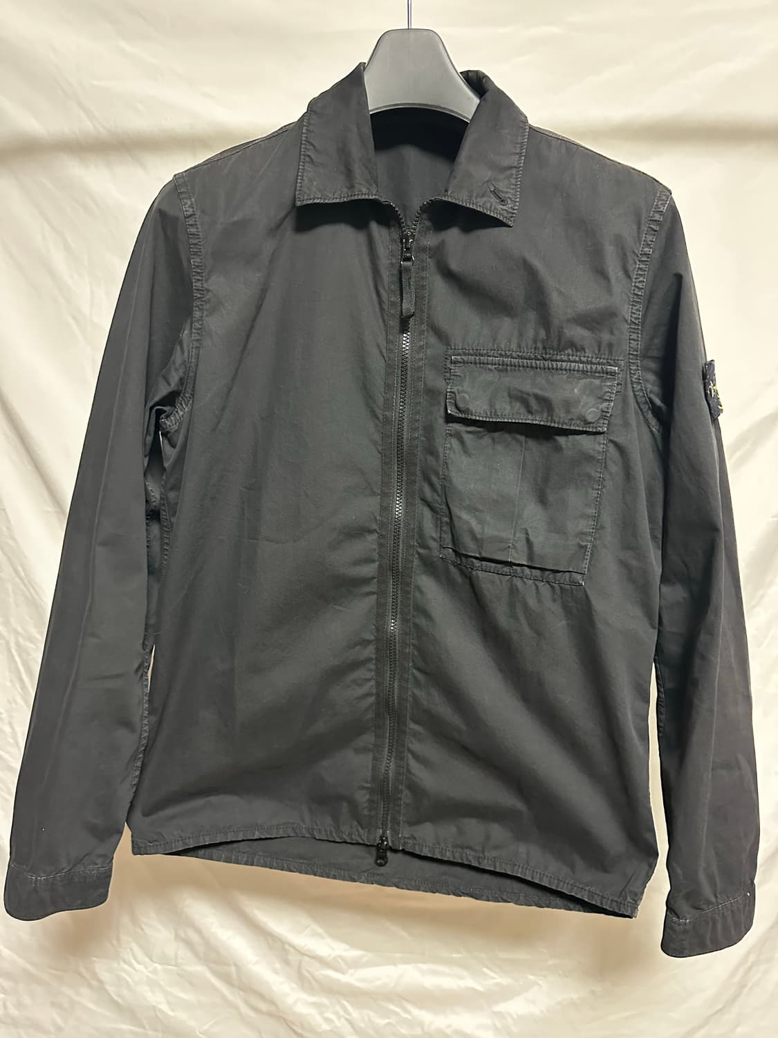 스톤아일랜드 올드이펙트 오버셔츠 블랙 (M) 상품이미지1