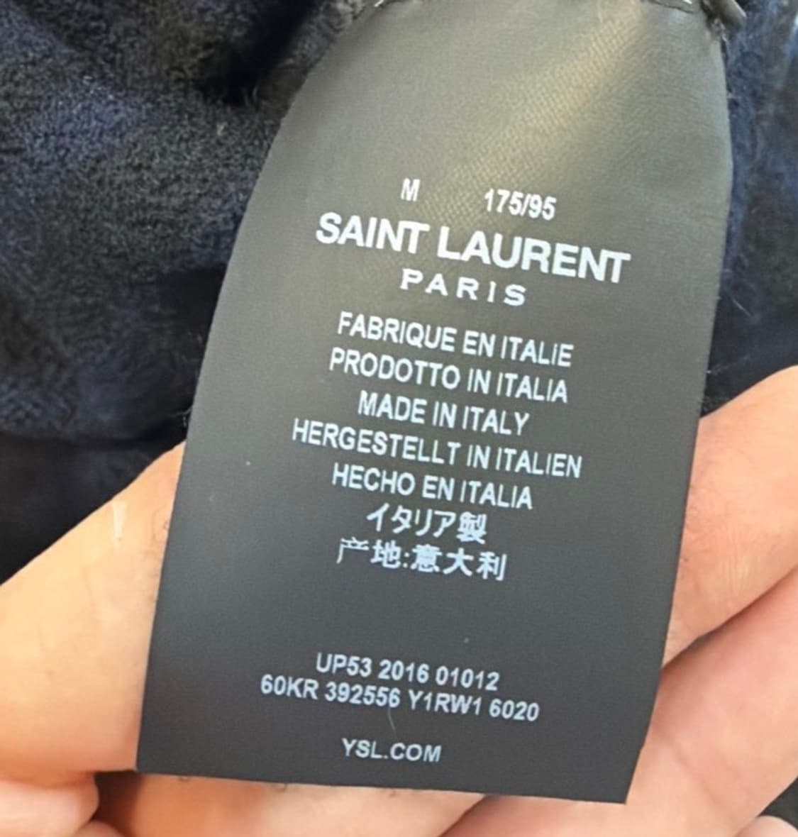 (NFS) 생로랑 16시즌 블루 스트라이프 니트 by. 에디슬리먼 상품이미지6