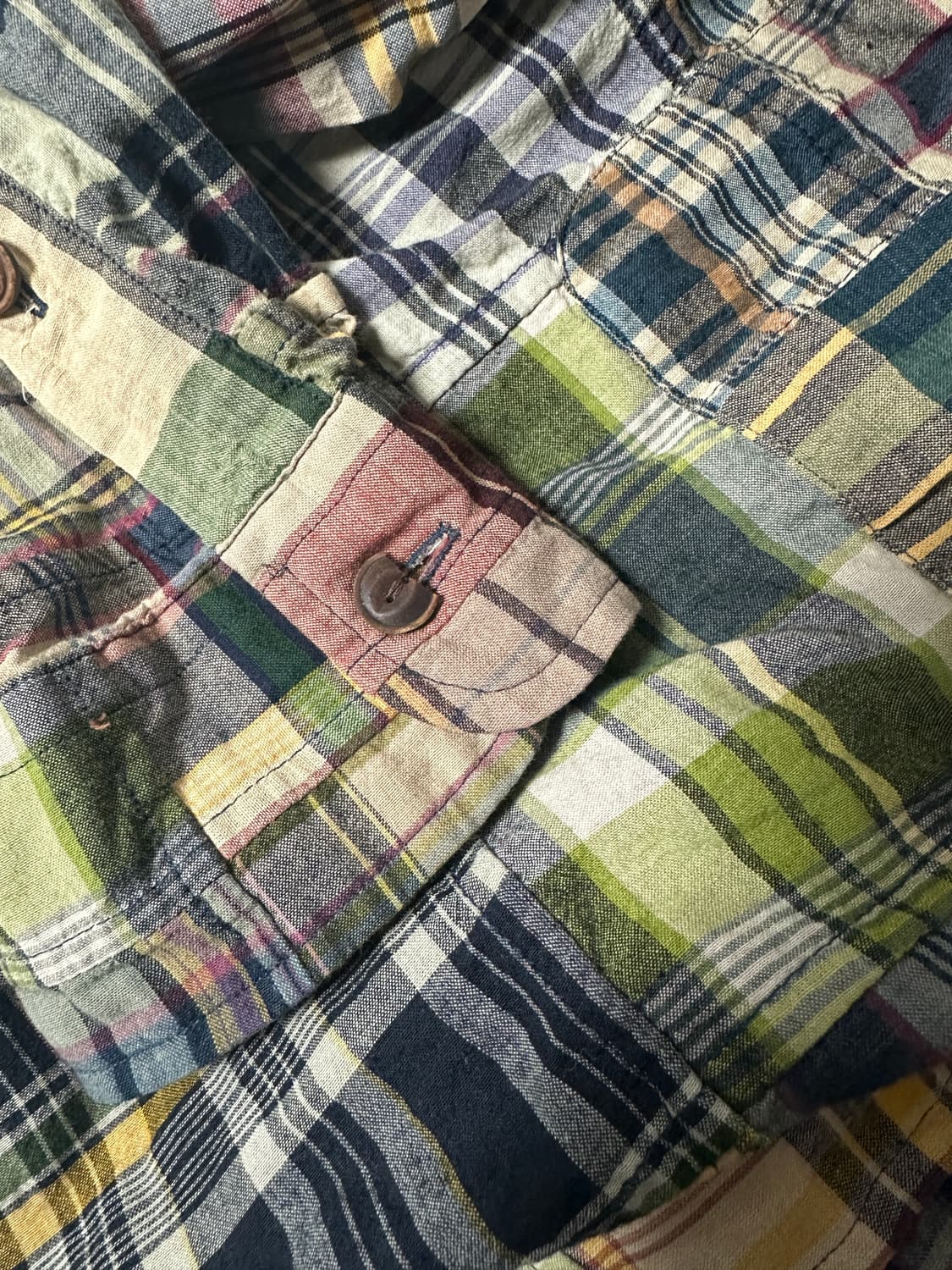 폴로랄프로렌 마드라스 패치워크 2포켓 셔츠 / L size 상품이미지4