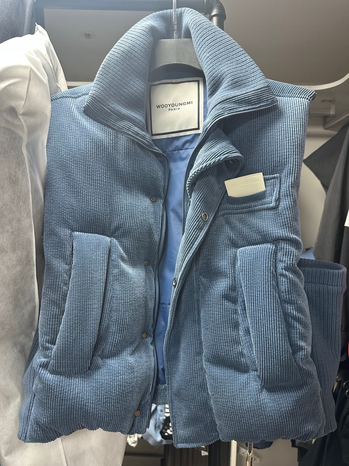 우영미 코듀로이 패딩베스트 상품이미지1