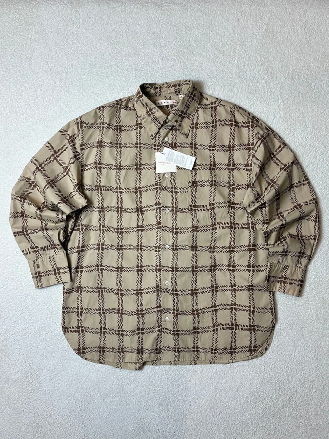 마르니 X 유니클로 체크 오버 셔츠 PN6390 상품이미지1
