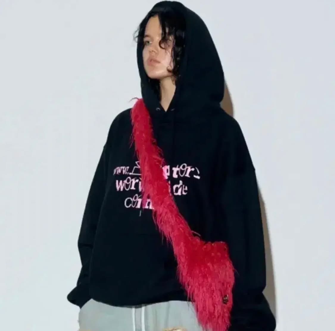 스컬프터 몽골리안 숄더백 핑크 상품이미지2