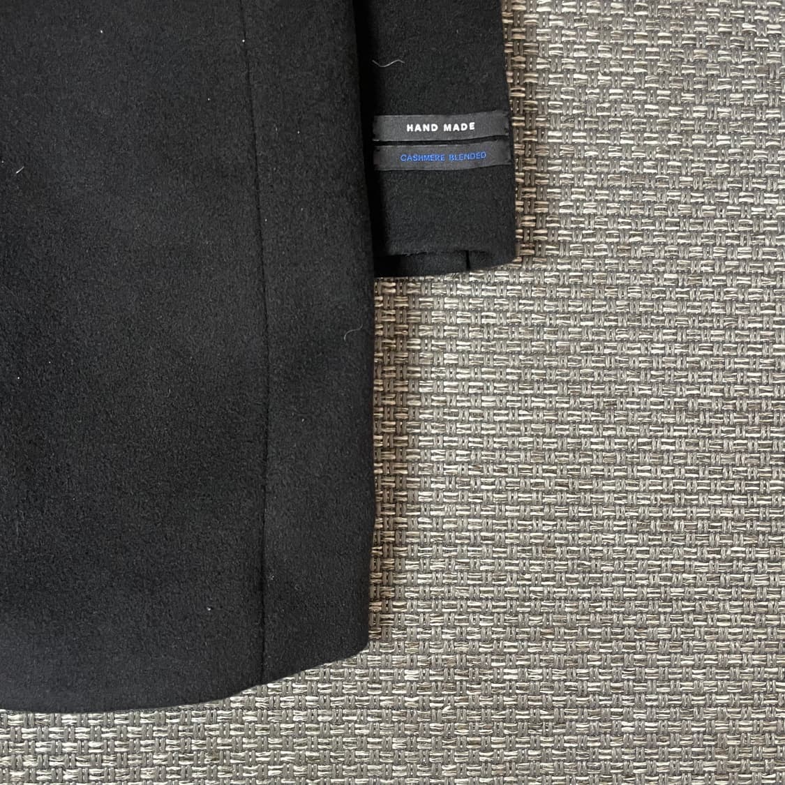 MENEM HOMME 핸드메이드 캐시미어 블렌드 블랙 코트 100 상품이미지4