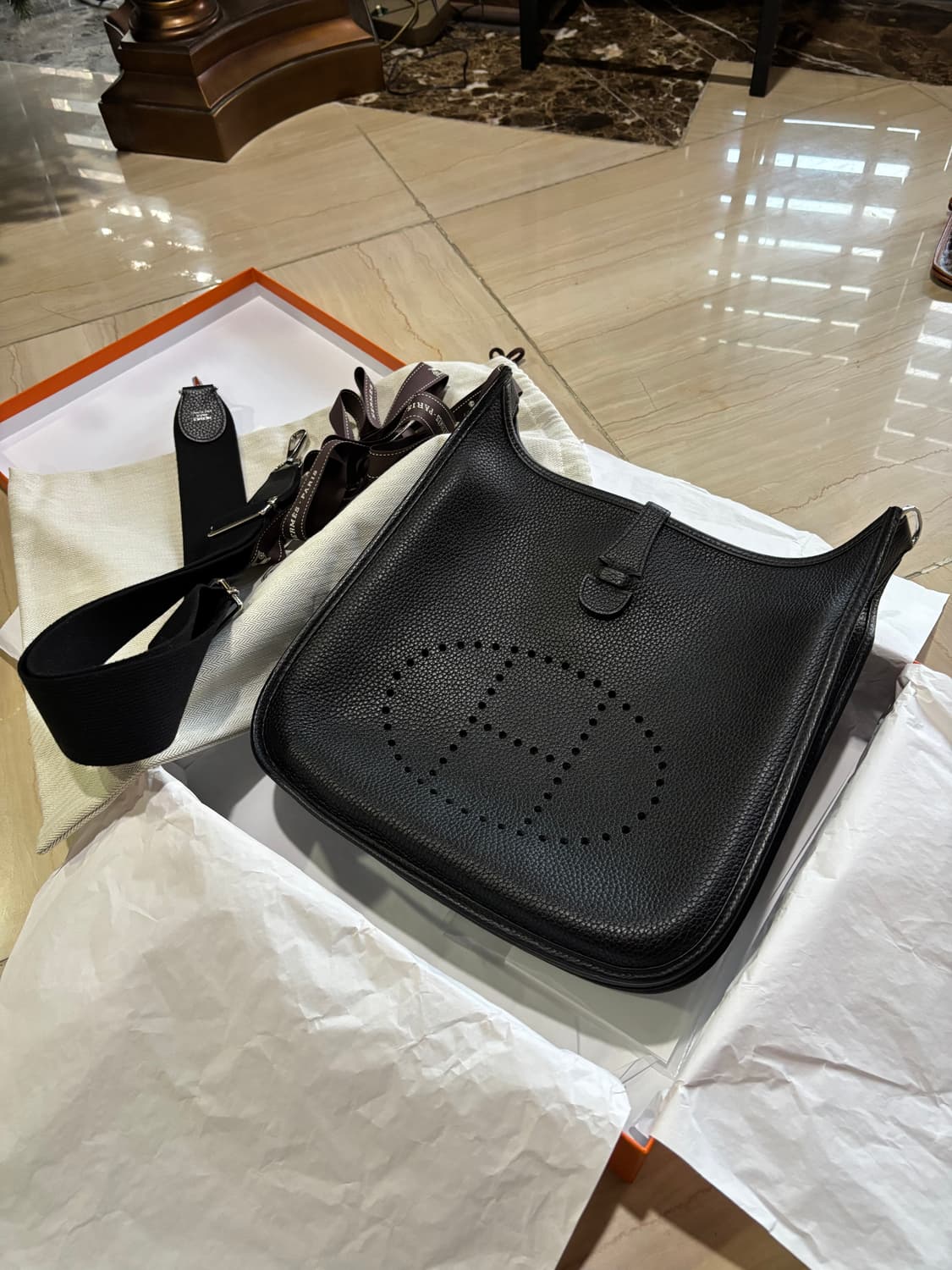 에르메스 에블린 29 블랙(누아) 은장 상품이미지1