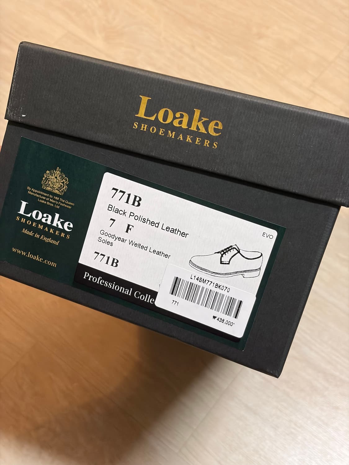 Loake 771B 더비 슈즈 블랙 (7) 상품이미지8