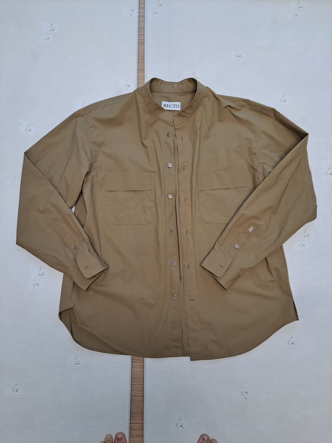 [렉토] RECTO 차이나카라 오버핏 셔츠 상품이미지4