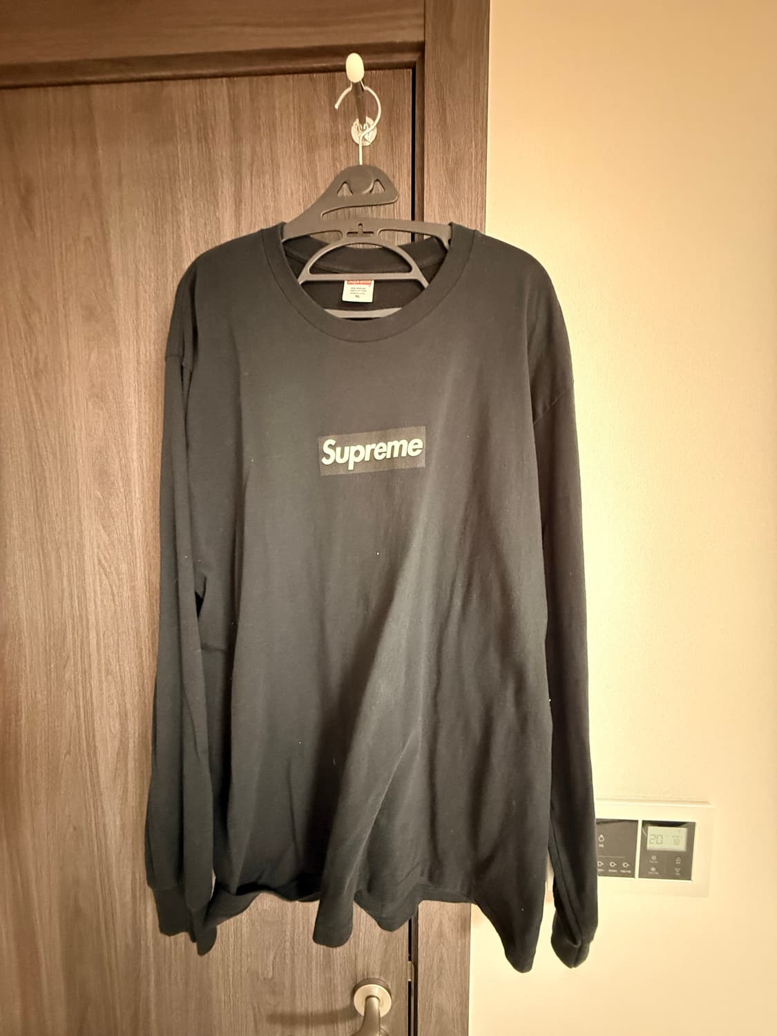 슈프림 박스로고 롱슬리브 블랙 xL 상품이미지3