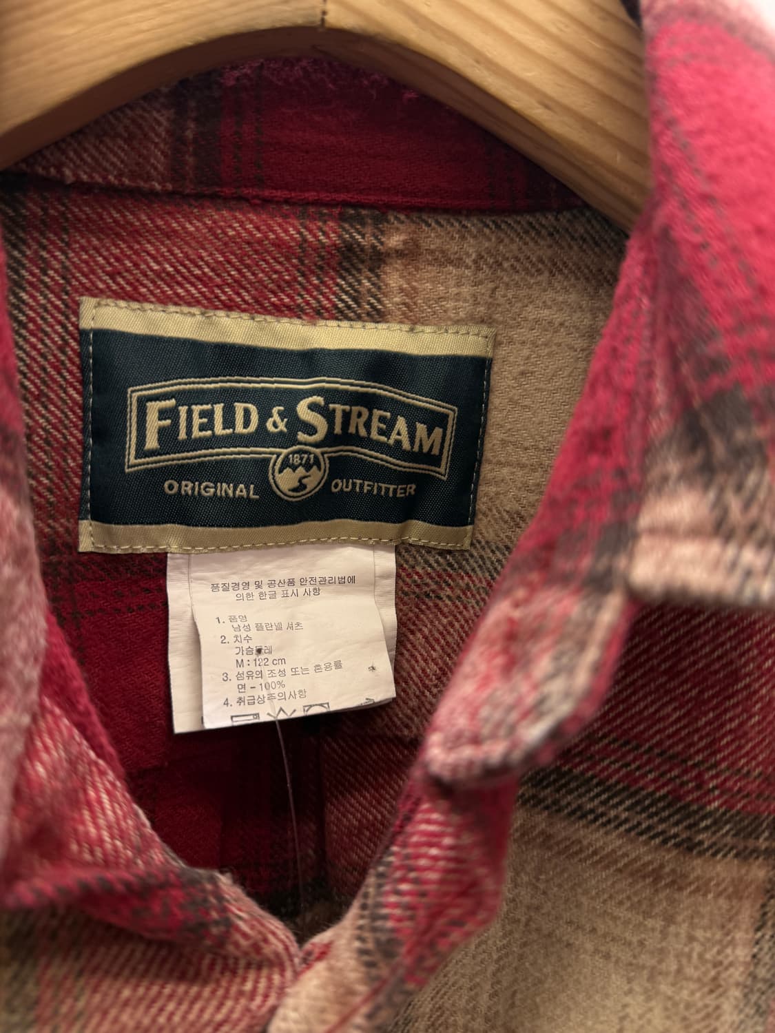 필드앤스트림 레드 체크 셔츠 U1053 상품이미지5