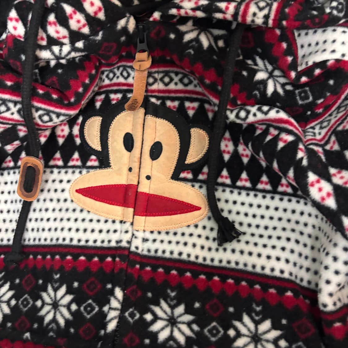 폴프랭크 Paul Frank 원숭이 로고 노르딕 후리스 후드집업 상품이미지4