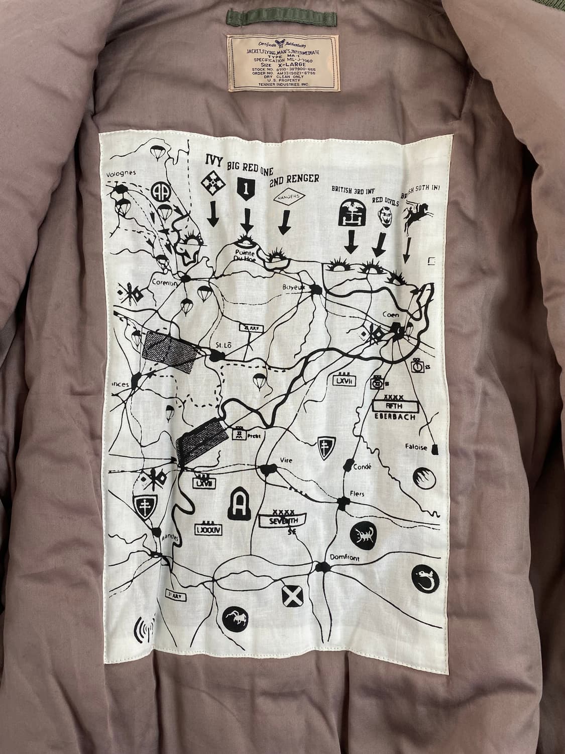 테니어 엑스톤즈 MA-1 마원 항공점퍼 봄버 XL 상품이미지4