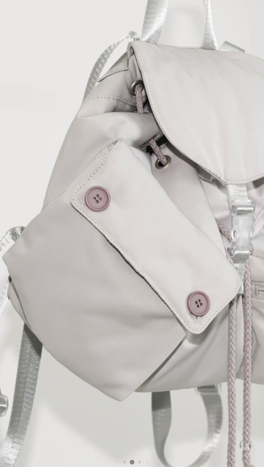 탠스댄스 버튼 미니 백팩 라이트 그레이 상품이미지3