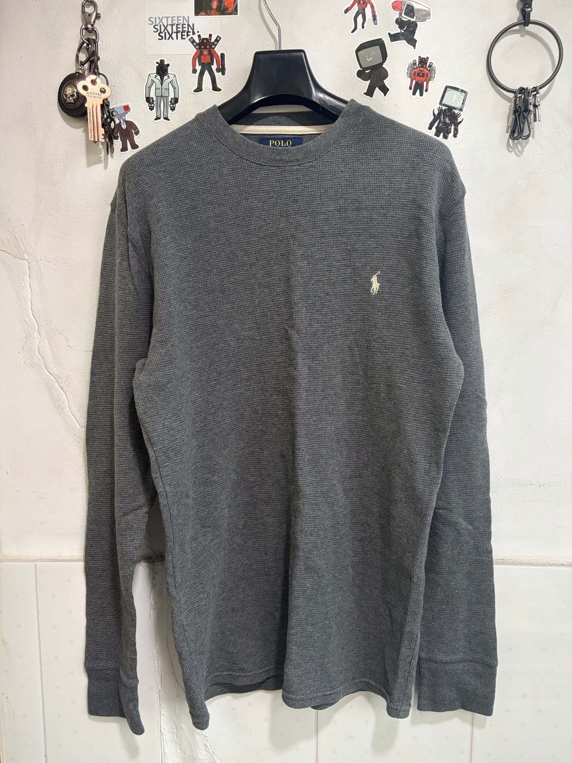 폴로 랄프로렌 남성 와플 롱슬리브 M 상품이미지1