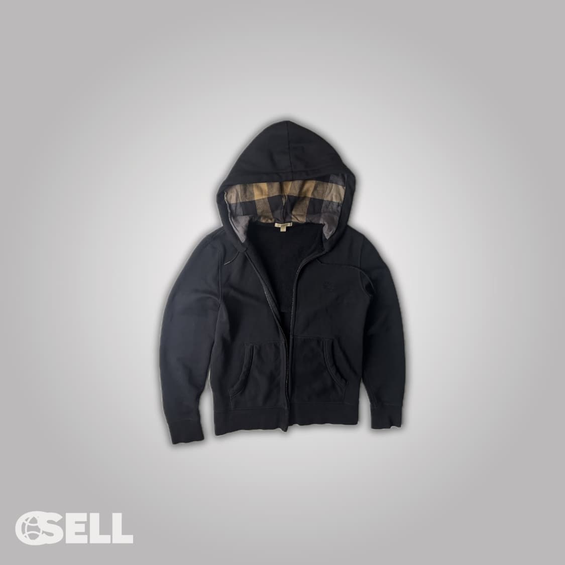 버버리 안감체크 후드집업 상품이미지1