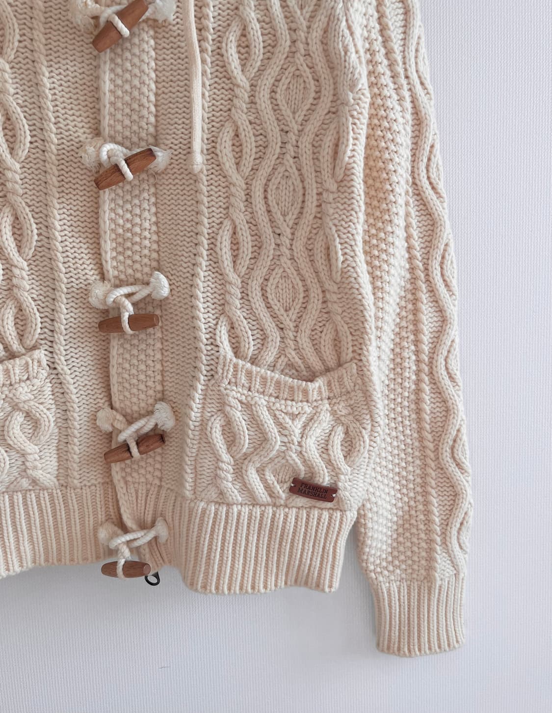 이탈리아 떡볶이 투웨이 울 니트집업 프랭클린마샬 상품이미지2