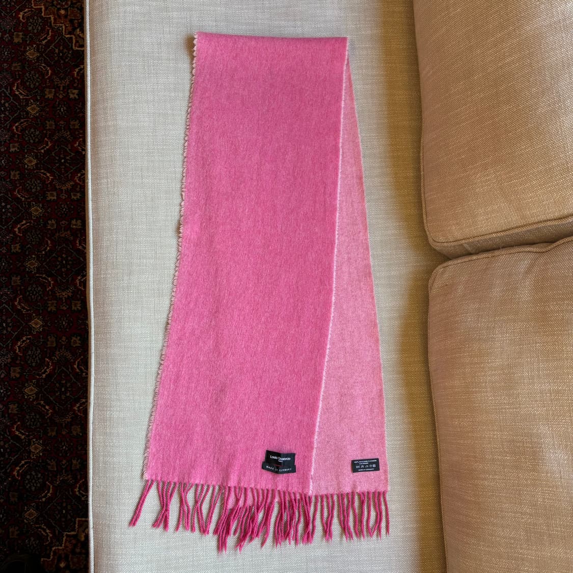 루이까또즈 Louis Quatorze 독일제 캐시미어 100% 투톤 핑크 상품이미지3