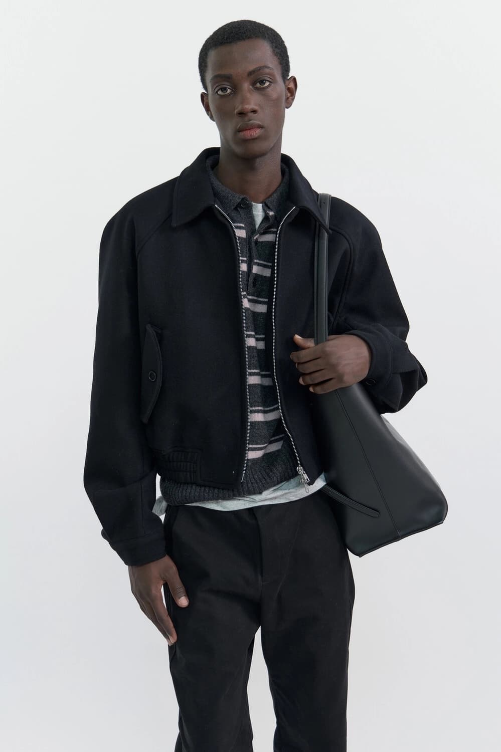 윈더 스트라이프 폴로 니트 상품이미지3