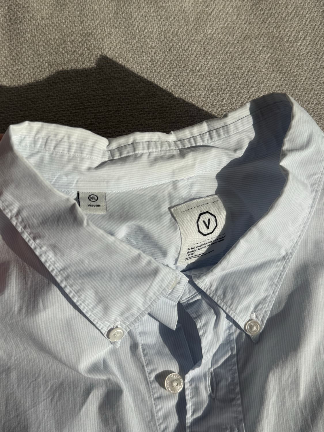 비즈빔 핀 스트라이프 셔츠 상품이미지5