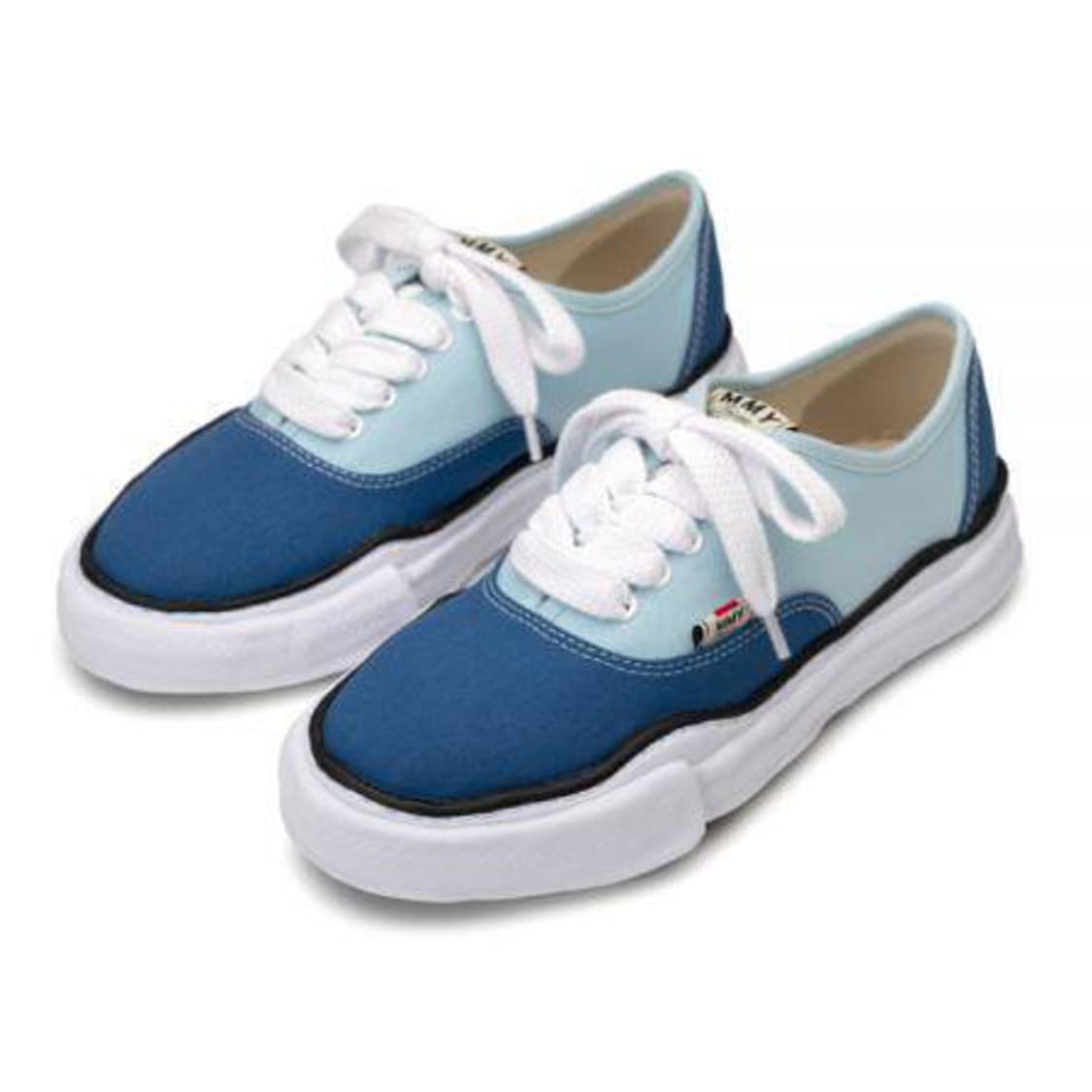 미하라야스히로 베이커 OG 솔 바이컬러 캔버스 로우탑 스니커즈 37 상품이미지1