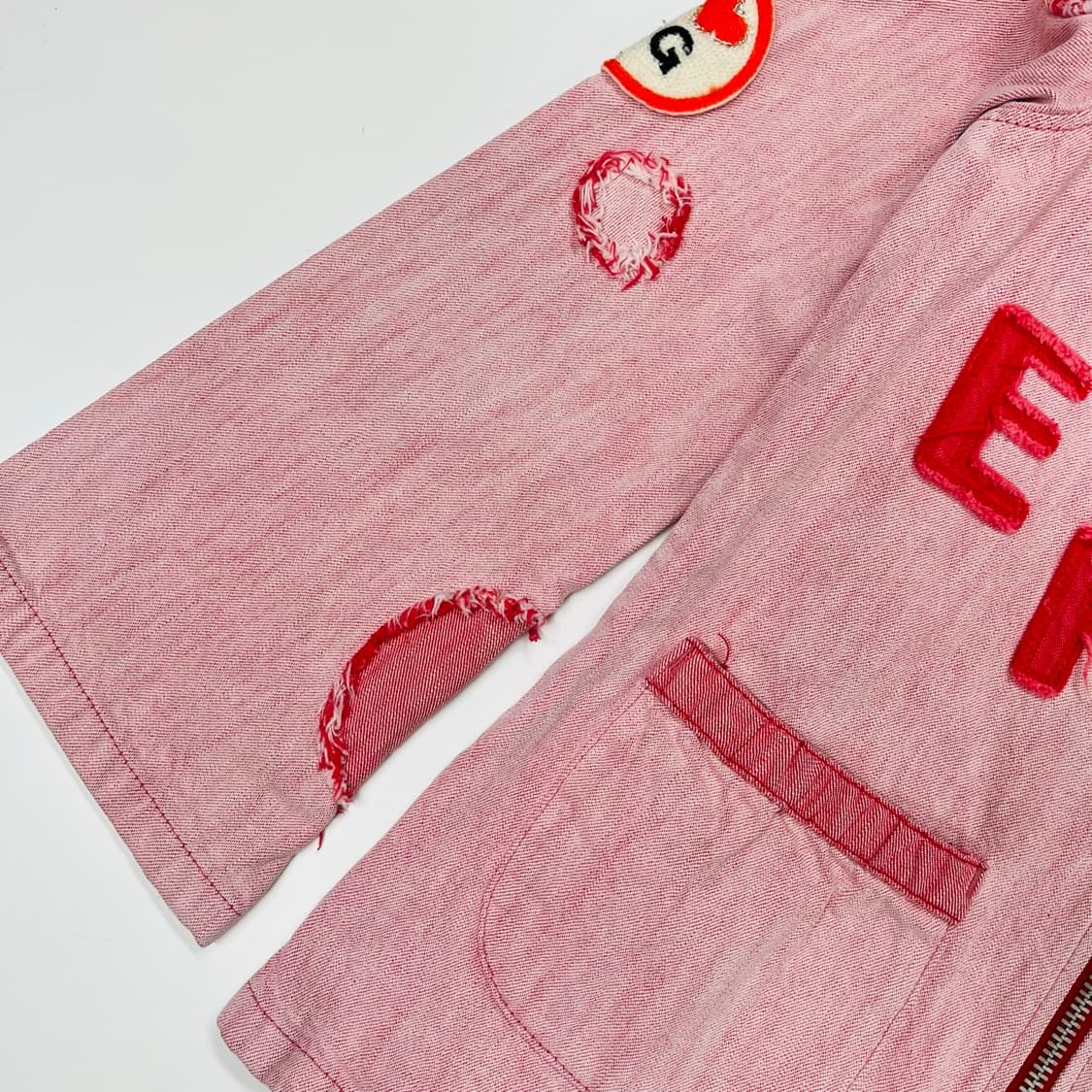 키140 히스테릭 글래머 핑크 집업 상품이미지3