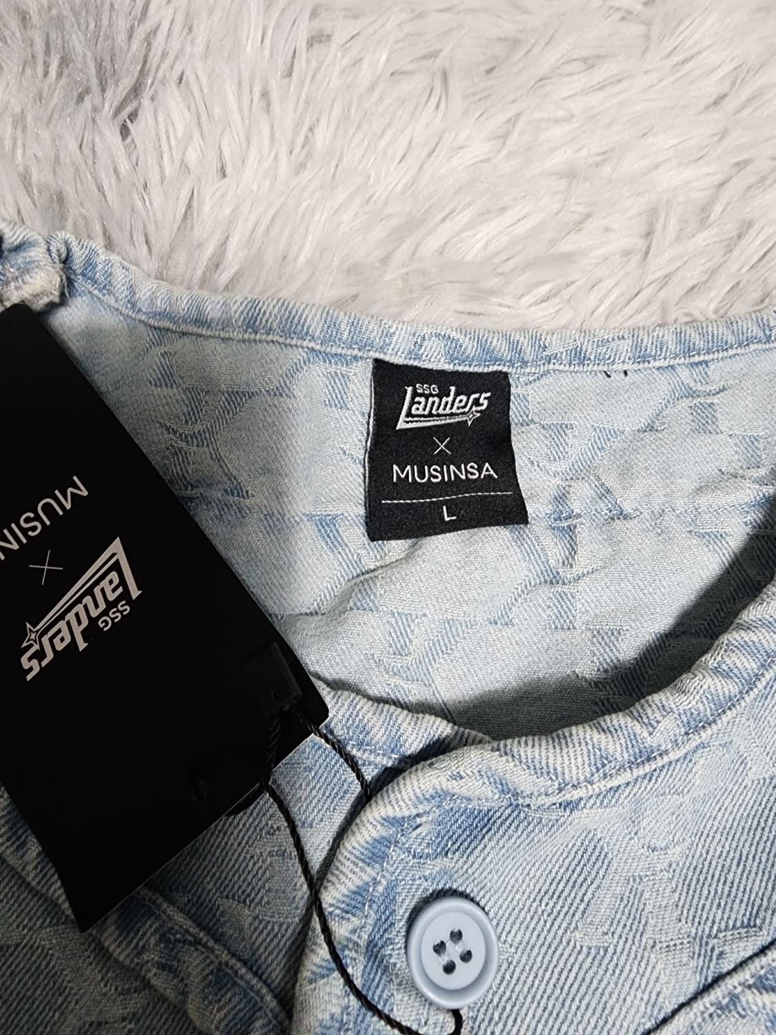 새상품 SSG 랜더스 김광현 2000K 데님 유니폼 L 상품이미지2