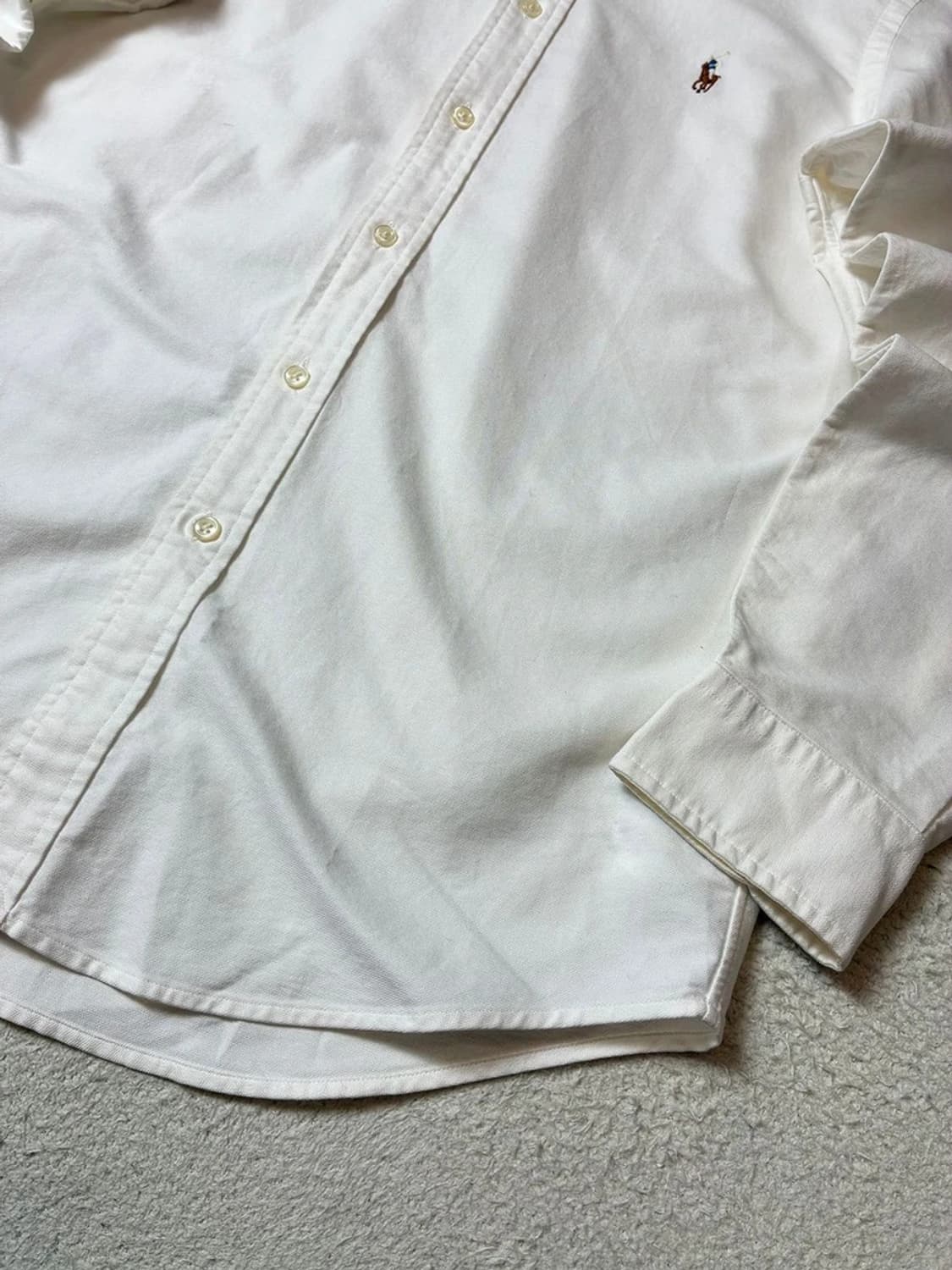 폴로 랄프로렌 옥스포드 자수 로고 화이트 셔츠 PN7309 상품이미지4