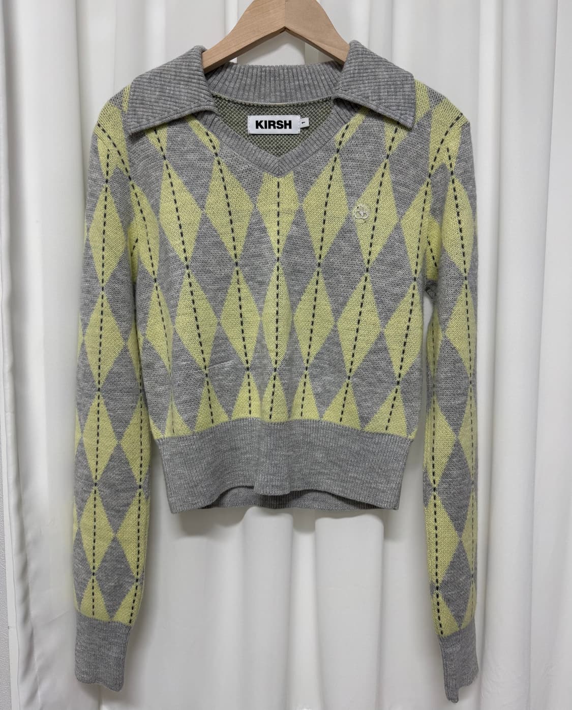 키르시 아가일 니트 상품이미지2