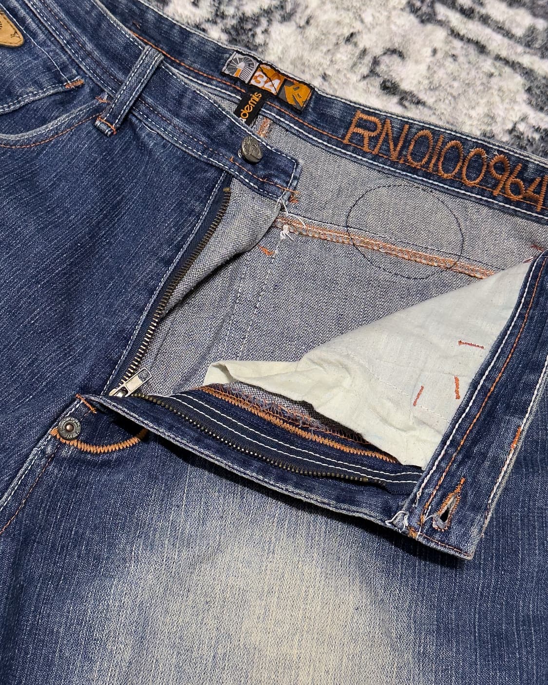 {Akademiks} Back Printing Bermuda Denim  상품이미지8