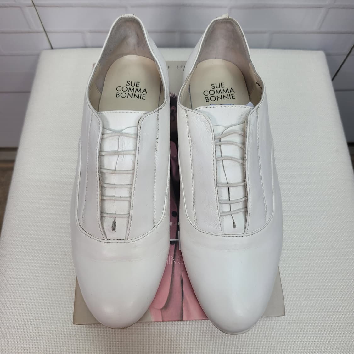 SUECOMMA BONNIE 슈콤마보니 화이트 스니커즈 로퍼 신발 235 상품이미지2