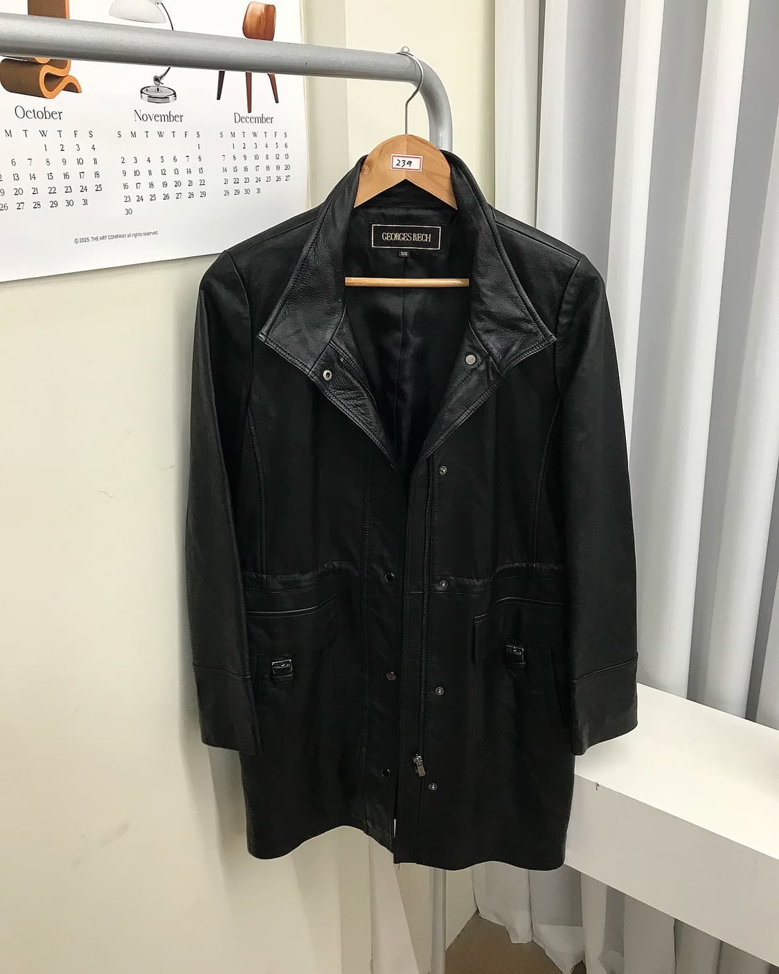 조르쥬레쉬 리얼 레더 롱 자켓 상품이미지1