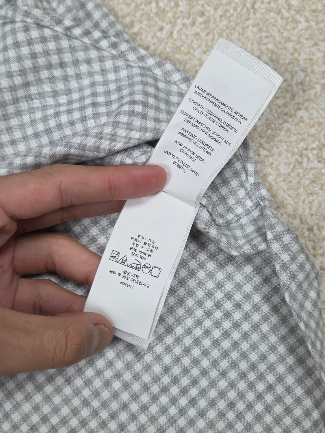 [폴로 랄프로렌] 클래식 핏 깅엄 체크 코튼 반팔 셔츠 | S00067 상품이미지5