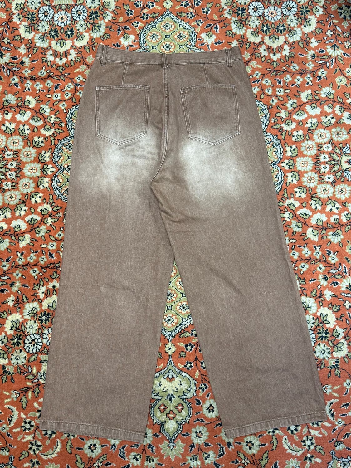 필루미네이트 브라운 워싱 데님 팬츠 L 상품이미지2