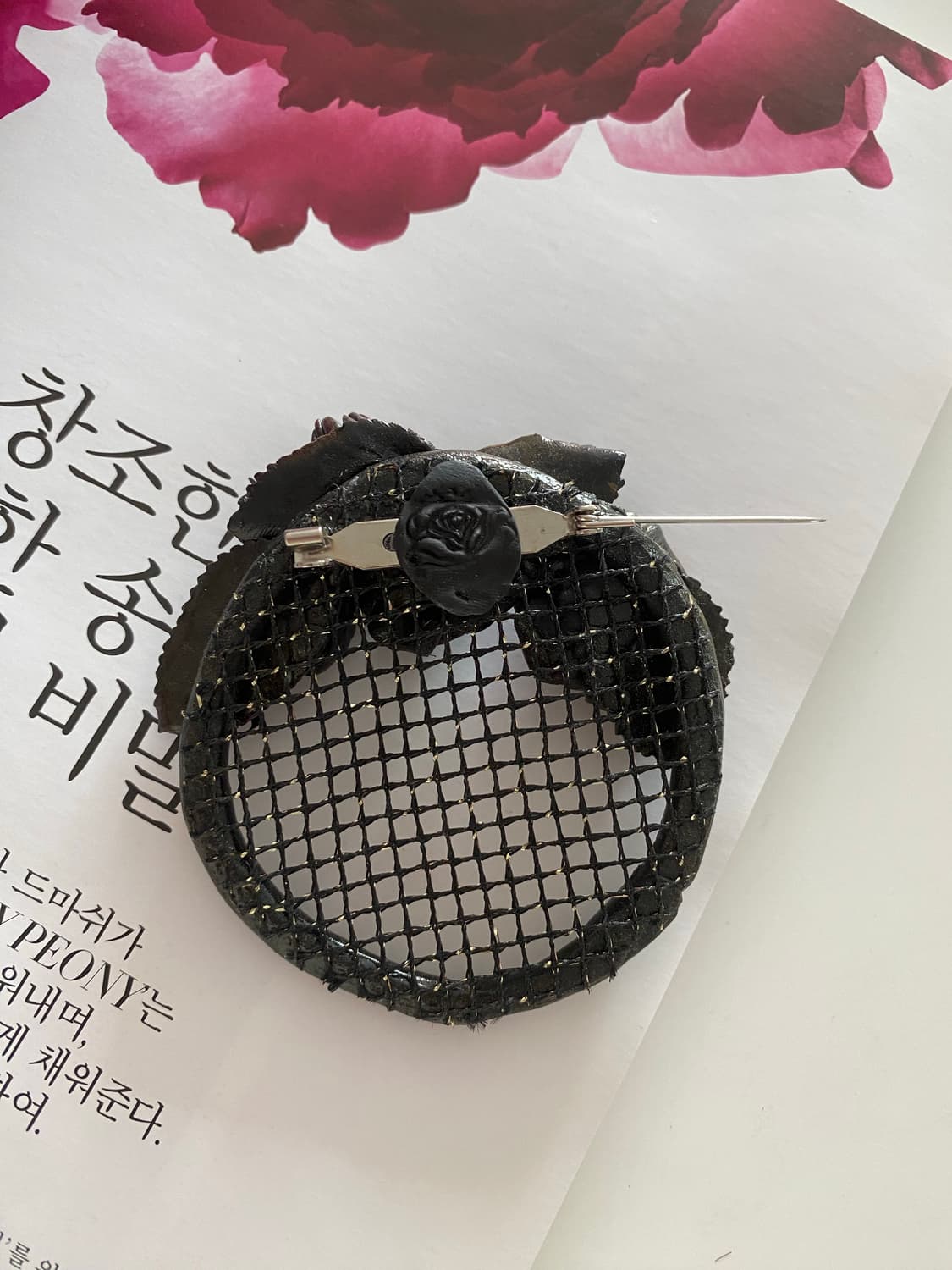 빈티지 플라워 메칼 브로치 상품이미지6