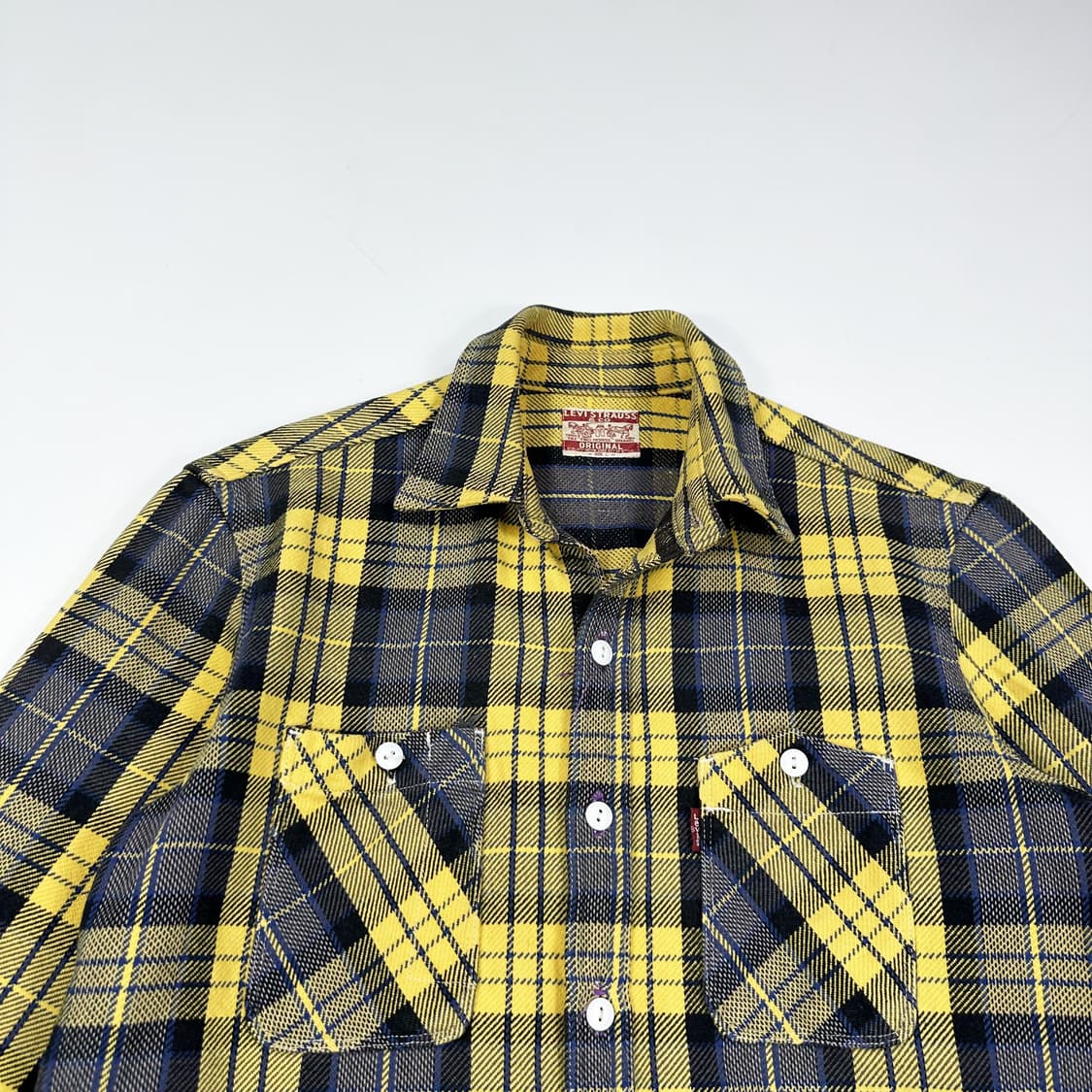 리바이스 재팬 오리지널 빈티지 파머스 플란넬 셔츠L 상품이미지2