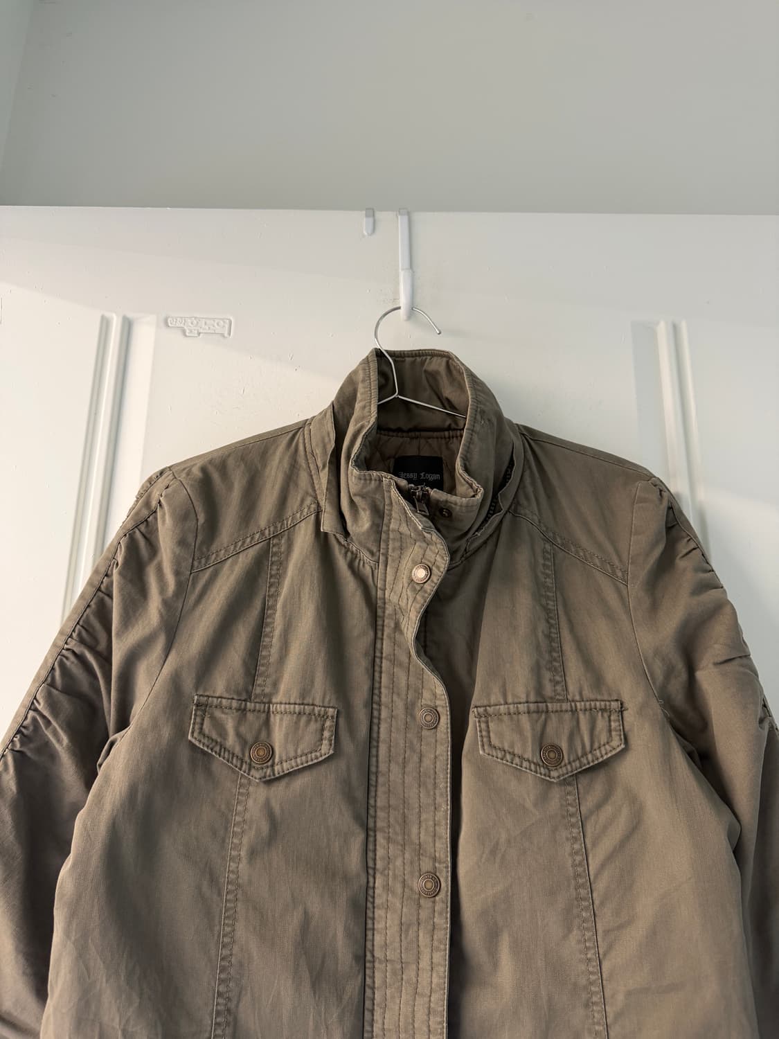 일본빈티지 y2k 카키 셔링점퍼 상품이미지6