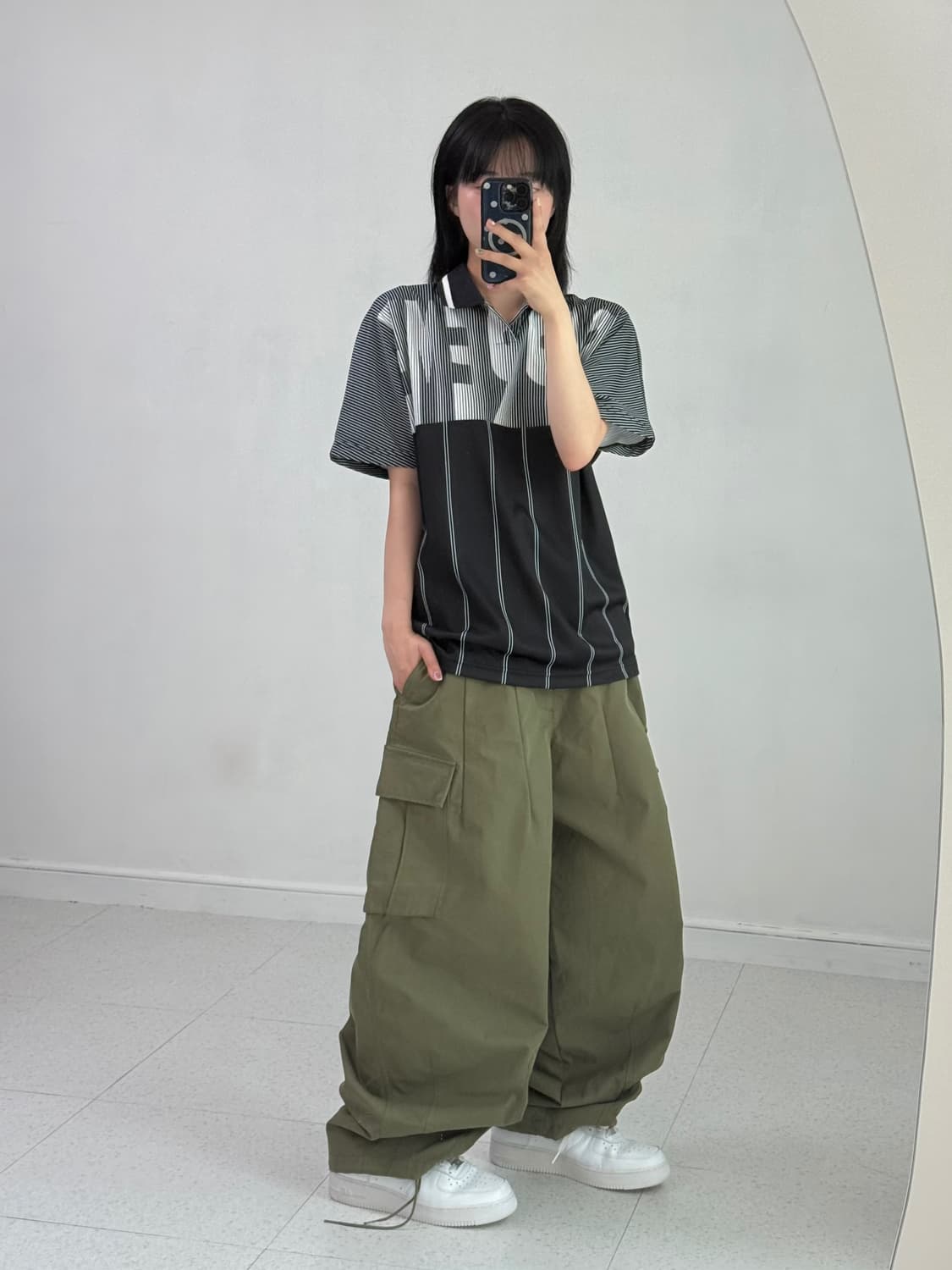 빅톤 카키 카고 팬츠 상품이미지6