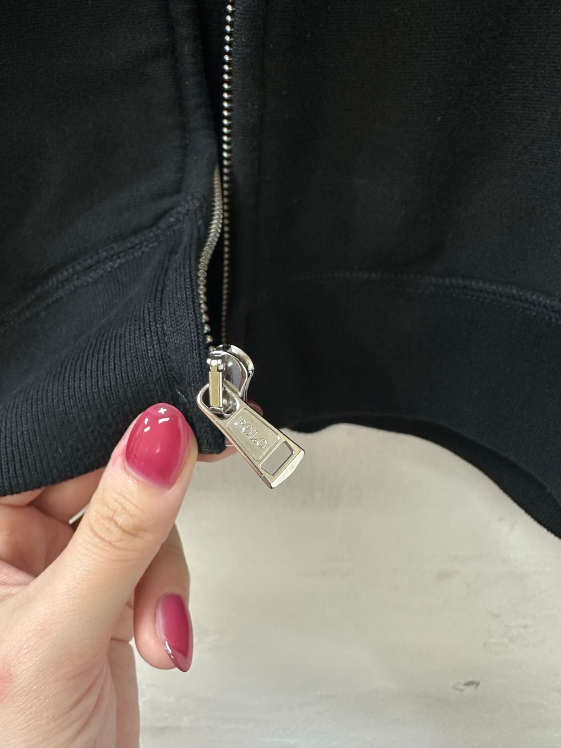 POLO RALPH LAUREN 폴로랄프로렌 블랙 기모 후드집업 상품이미지4