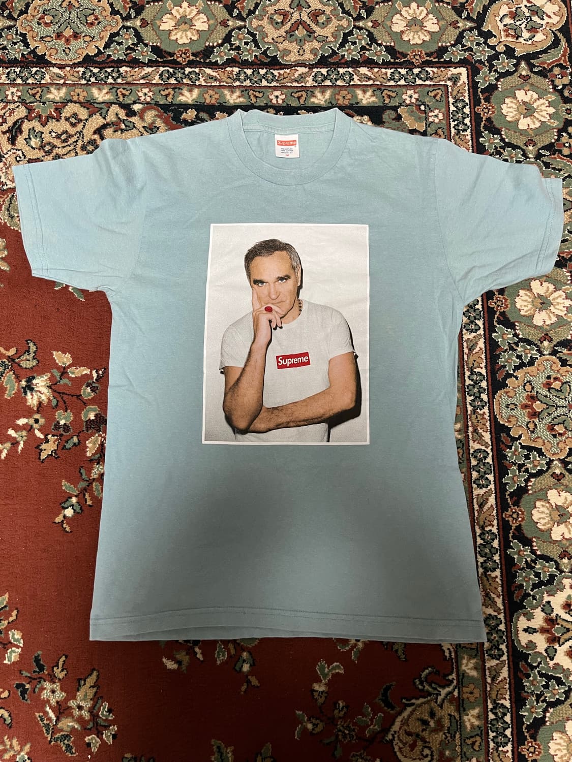 슈프림 모리세이 소라색 티셔츠 M 상품이미지2