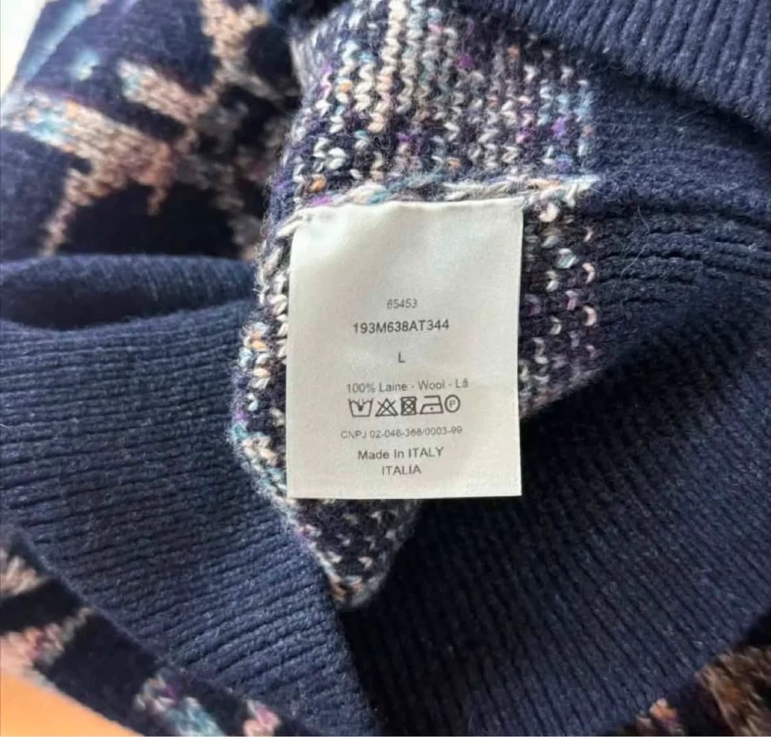 디올 오블리크 자카드 니트 L사이즈 급처 상품이미지4