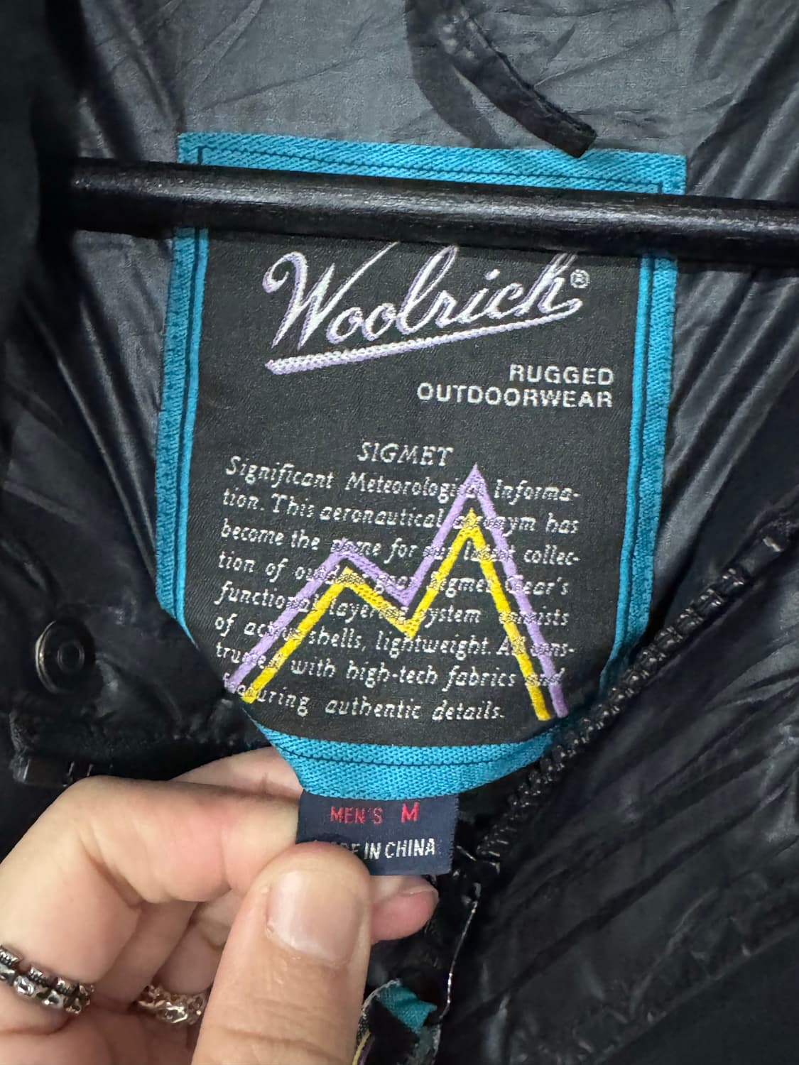 Woolrich 울리치 로고 블랙 다운 패딩  상품이미지7