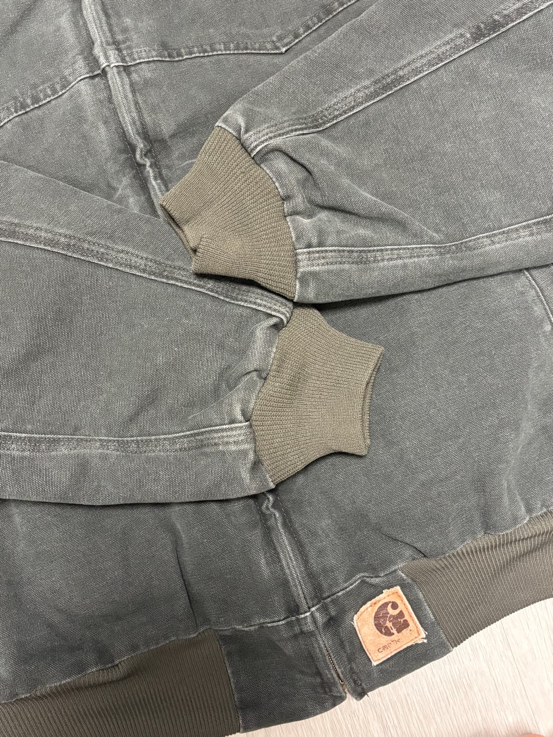 🇲🇽 00s 칼하트 J14 산타페 자켓 모스그린 상품이미지4